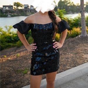 Sherri Hill Mirror Formal Black